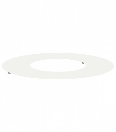 vidaXL Flat Tree Ring White Ø30 / 60 cm Steel