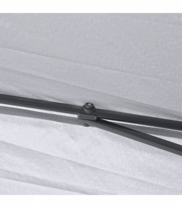 Pop Up Gazebo Height Adjustable Canopy Tent w/ Carrying Bag, Grey