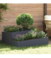 vidaXL Garden Planter Anthracite 100 x 100 x 50 cm Steel