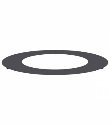 vidaXL Flat Tree Ring Black Ø50 / 80 cm Steel