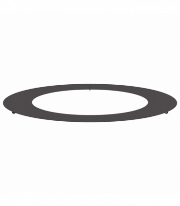 vidaXL Flat Tree Ring Black Ø60 / 90 cm Steel