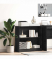 vidaXL Bookcase Black oak 80 x 24 x 76 cm Engineered wood