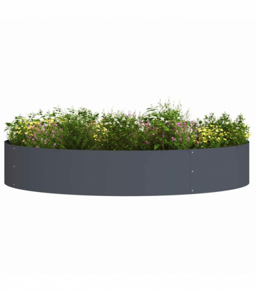 vidaXL Garden 5 pcs Anthracite 120 x 120 x 20 cm Steel