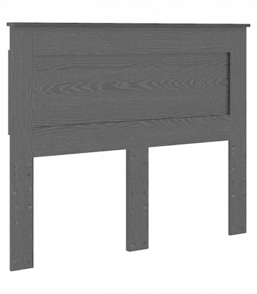 vidaXL Headboard with Headboard Black Oak 120 cm Engineered Wood