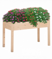 Raised Wood Garden Bed Planter Vegetables Grow Flower Herbs Box Kit