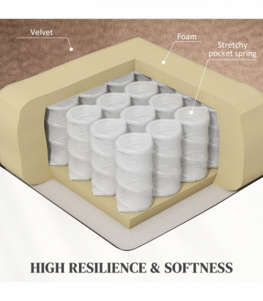 HOMCOM Riser and Recliner Chair Lift Chair with Vibration Massage, Heat, Brown