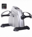 Mini Exercise Bike Portable Pedal Manual Machine Indoor Fitness Silver HOMCOM