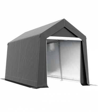 Outsunny 2.1 x 3.6(m) Portable Shed, Waterproof and Heavy Duty Dark Grey
