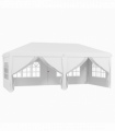 Outsunny 3 x 6m Pop Up Gazebo Height Adjustable Party Tent w/ Storage Bag Black