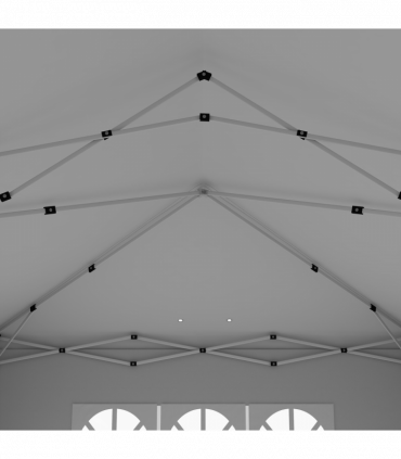 Outsunny 3 x 6m Pop Up Gazebo Height Adjustable Party Tent w/ Storage Bag Black