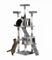 PawHut Cat Tree Scratcher Activity Centre, Condo Scratching Post Toy Bed