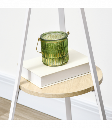 180cm Coat Rack Metal Clothes and Scarves Hat Hanger Hall Tree 9 Hooks-White