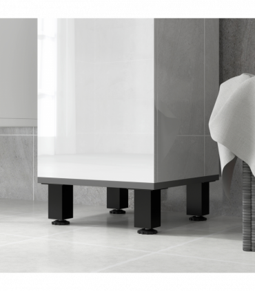 HOMCOM Bathroom Cabinet with Adjustable Shelves, Double Doors and Drawer