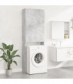 Washing Machine Cabinet Concrete Grey 64x25.5x190 cm