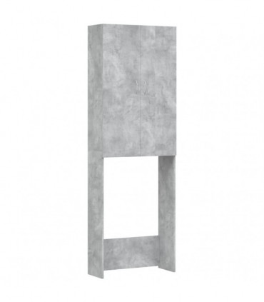 Washing Machine Cabinet Concrete Grey 64x25.5x190 cm