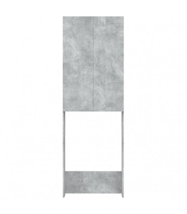 Washing Machine Cabinet Concrete Grey 64x25.5x190 cm