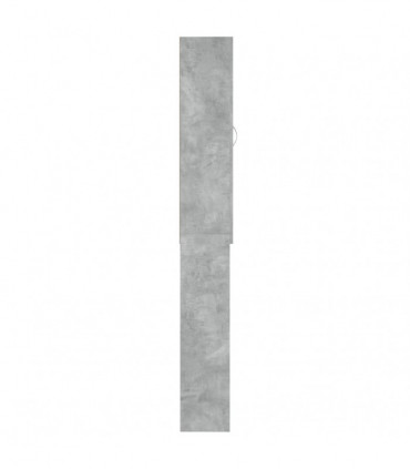 Washing Machine Cabinet Concrete Grey 64x25.5x190 cm