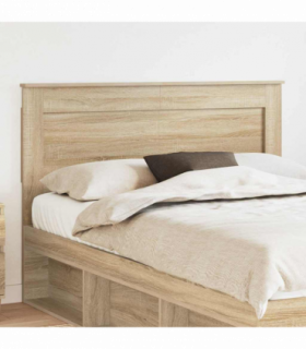 vidaXL Headboard with Headboard Concrete Grey 140 cm Engineered Wood