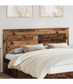 vidaXL Headboard with Headboard Old Wood 200 cm Engineered Wood