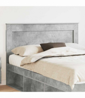 vidaXL Headboard with Headboard Concrete Grey 160 cm Engineered Wood