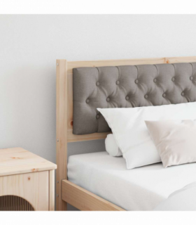 vidaXL Headboard Other Brown and taupe 200 cm Solid pine wood