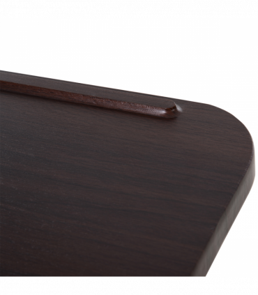 Multipurpose Overbed Chair Table Sofa Side Stand Height Adjustable White/Brown