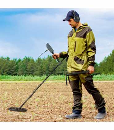 Outsunny Gold Metal Detector with DSP Chip and 5 Professional Modes