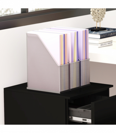 Vinsetto Steel File Cabinet with Lock Hanging Bar for Letter A4 Legal Size Black