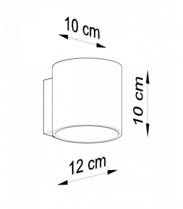 Wall Lamp ORBIS Up/Down Natural Wood Round Tube Boho Design LED G9