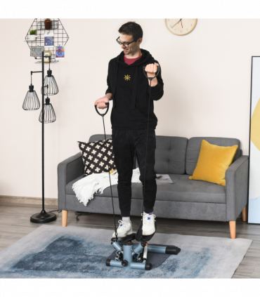 Mini Stepper Step Machine w/ Cushion Mat for Leg Arm Full Body Training HOMCOM