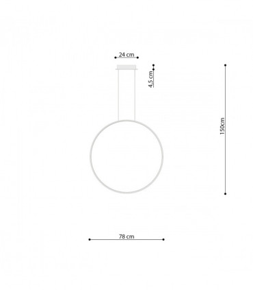 Pendant lamp steel Rio modern Design LED