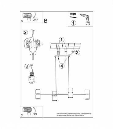 Pendant lamp Steel, aluminum Kukkia modern Design GU10/ES111