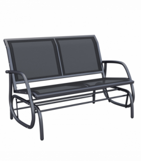 Outdoor Textilene Double Swing Bench