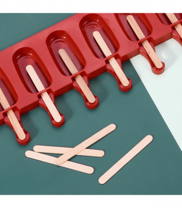 Wooden Lolly Sticks 50pcs Natural for Desserts Kids DIY Art Project and Crafts