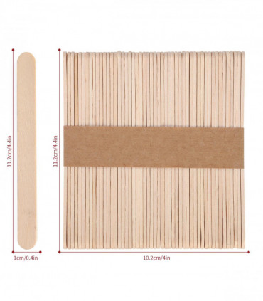 Wooden Lolly Sticks 50pcs Natural for Desserts Kids DIY Art Project and Crafts