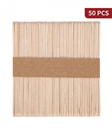 Wooden Lolly Sticks 50pcs Natural for Desserts Kids DIY Art Project and Crafts