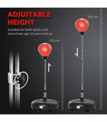 Boxing Training Set - Adjustable Height & Stable Base for Skills Development