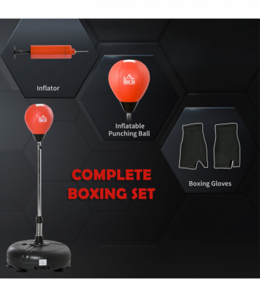 Boxing Training Set - Adjustable Height & Stable Base for Skills Development