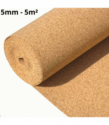 Cork Roll Underlay 5mm 5m2 (53.81sqft)