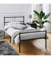 Extra Strong Single Metal Bed Frame In Black - Improved