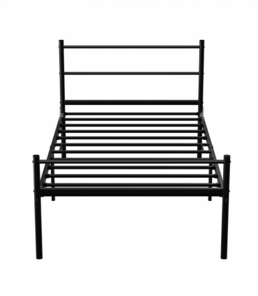 Extra Strong Single Metal Bed Frame In Black - Improved