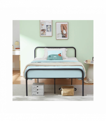 Extra Strong Single Metal Bed Frame In Black - Improved