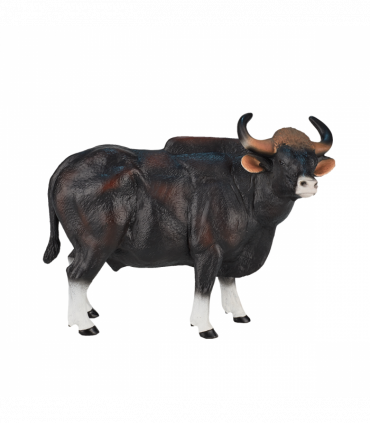Gaur Bull Toy  Realistic Wildlife Animal Figurine