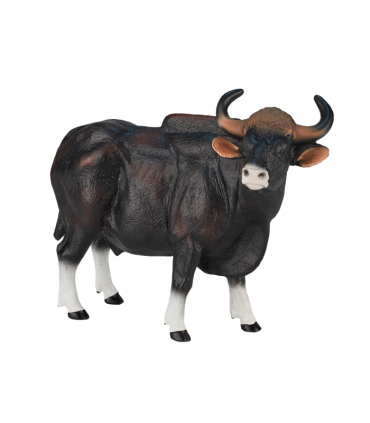 Gaur Bull Toy  Realistic Wildlife Animal Figurine