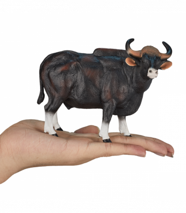 Gaur Bull Toy  Realistic Wildlife Animal Figurine