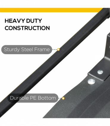 Bike Trailer HOMCOM Wagon Bicycle Cargo Trailer Suspension 2 Wheels Black