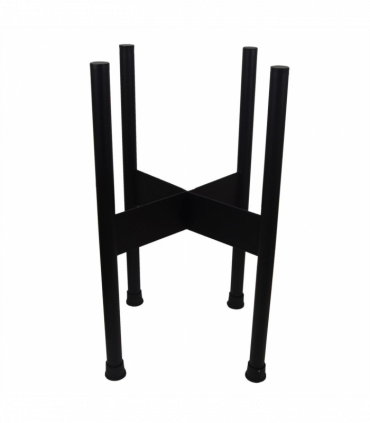 Medium Gold Stand with Black Metal Planter 38.5cm x 18cm