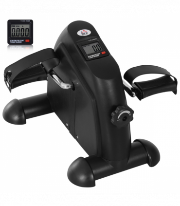 Mini Exercise Bike Portable Pedal Manual Machine Indoor Fitness Black HOMCOM