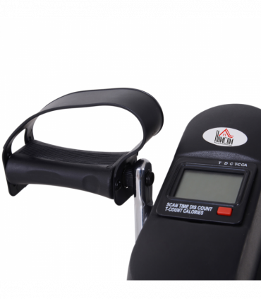 Mini Exercise Bike Portable Pedal Manual Machine Indoor Fitness Black HOMCOM