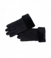 Nordvek Womens Sheepskin Gloves With Fur Cuff - 301-100
